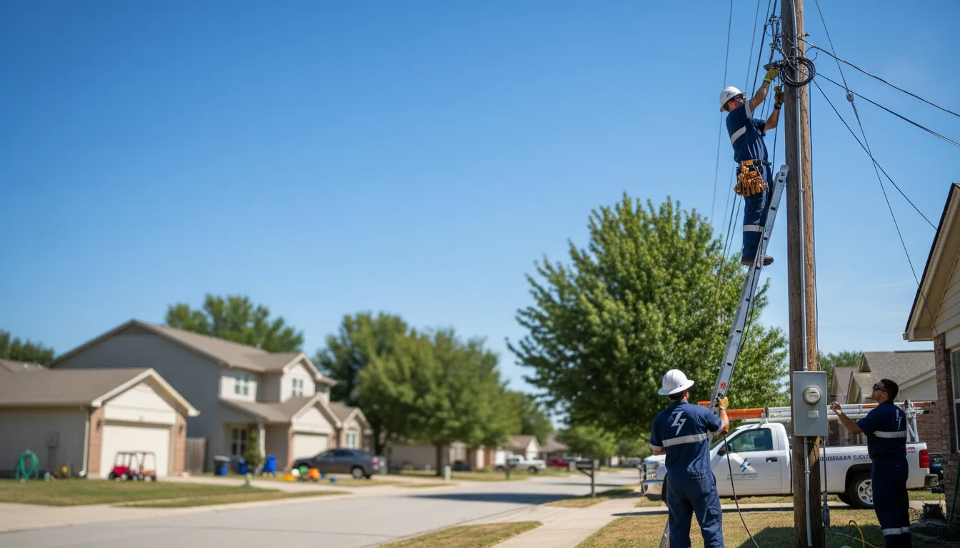 Residential electrician providing installation services in Fulton, MI